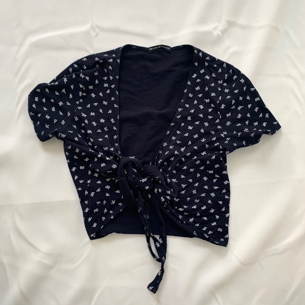 Brandy Melville floral wrap top